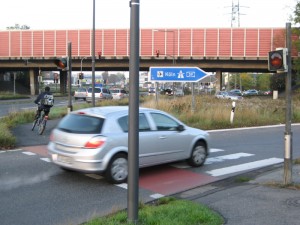 Lebensgefährlich: Radweg Heidestraße
